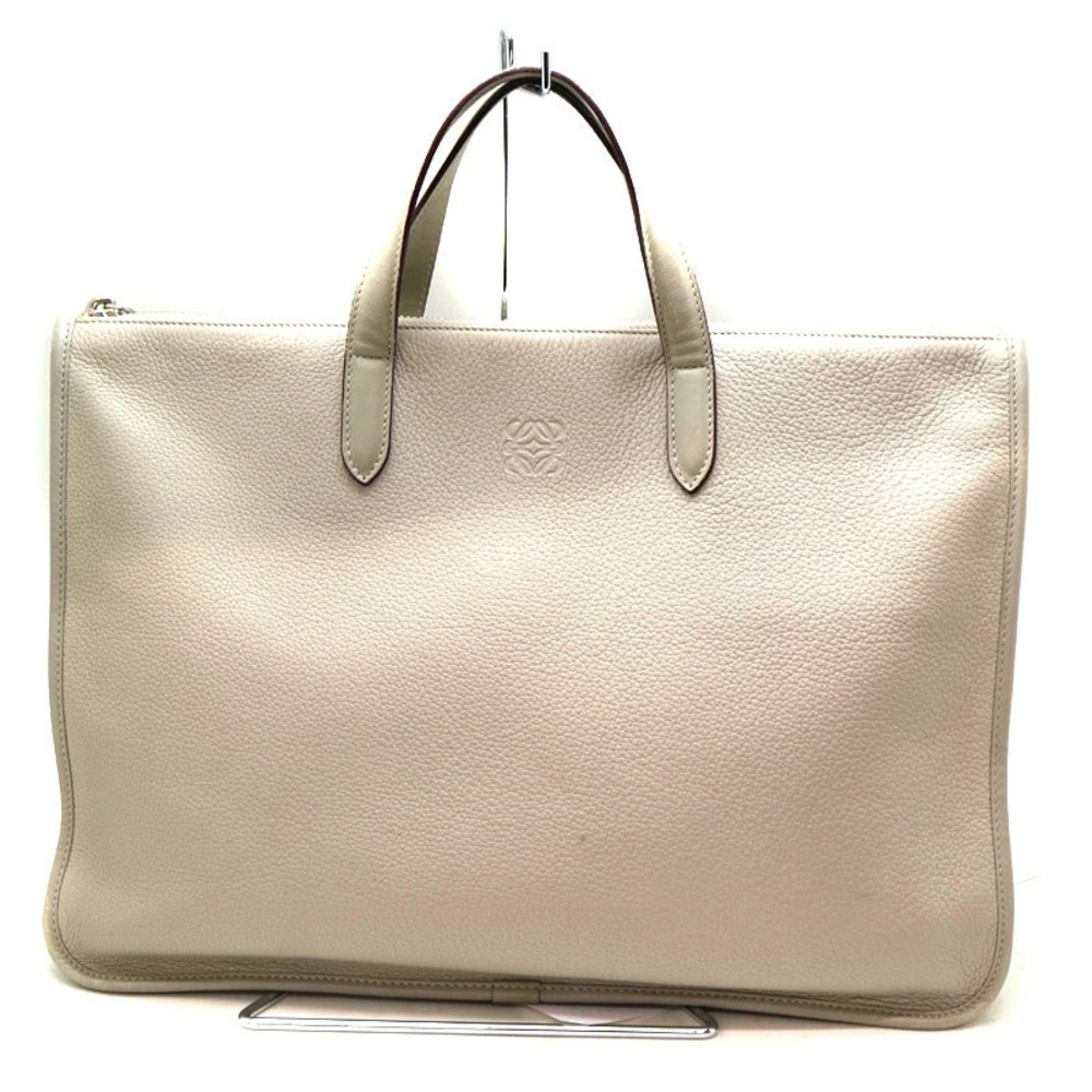 Loewe Ivory Briefcase Toledo White Leather
